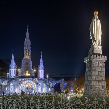 Lourdes by air from Birmingham